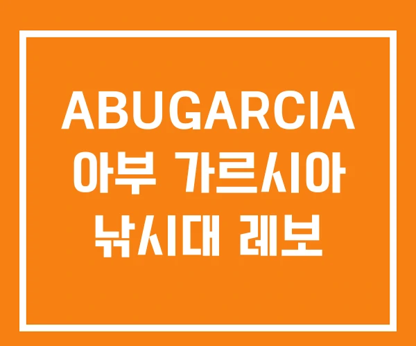 ABUGARCIA 아부 가르시아 낚시대 레보 ABUGARCIA 아부 가르시아 낚시대 레보