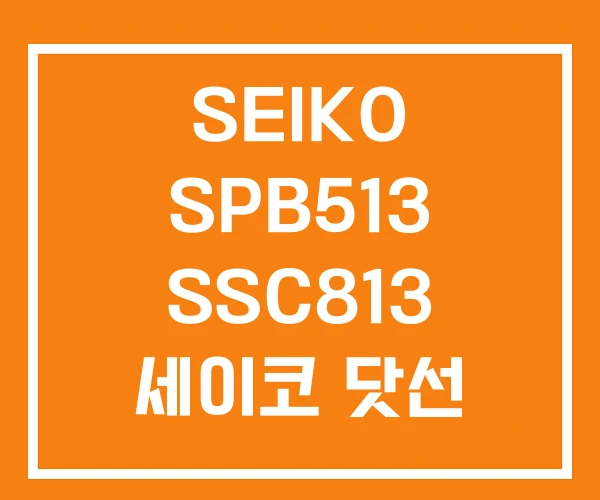 SEIKO SPB513 SSC813 세이코 닷선