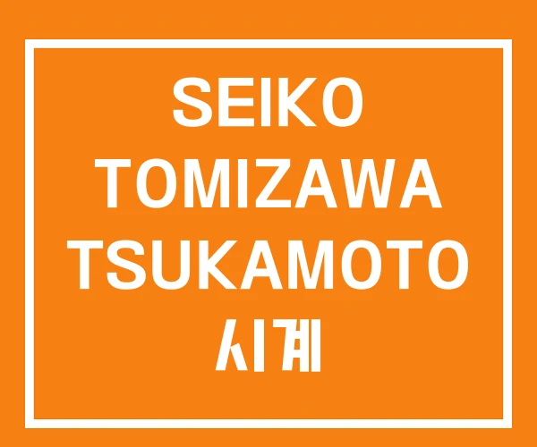 SEIKO TOMIZAWA TSUKAMOTO 시계