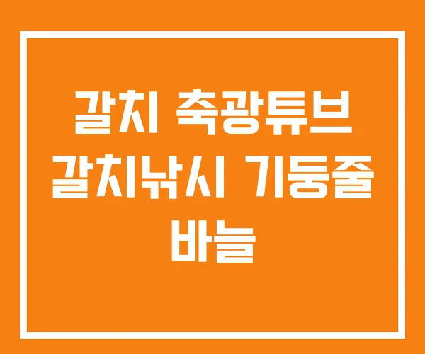갈치 축광튜브 갈치낚시 기둥줄 바늘 갈치 축광튜브 갈치낚시 기둥줄 바늘