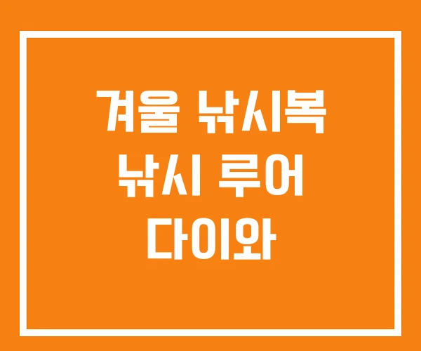 겨울 낚시복 낚시 루어 다이와