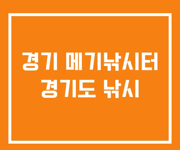 경기 메기낚시터 경기도 낚시 경기 메기낚시터 경기도 낚시