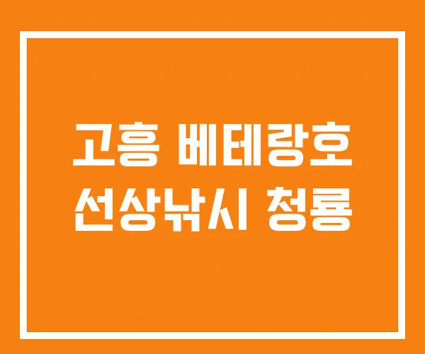 고흥 베테랑호 선상낚시 청룡 고흥 베테랑호 선상낚시 청룡
