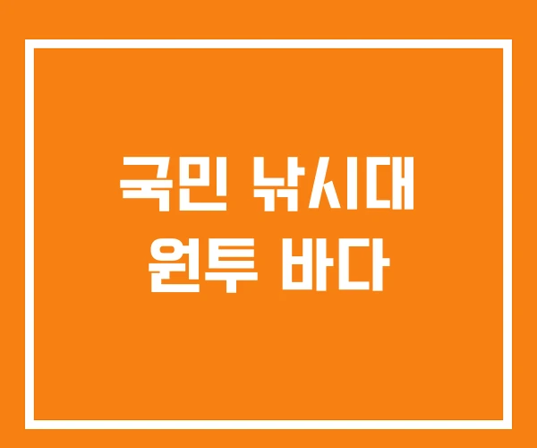 국민 낚시대 원투 바다 국민 낚시대 원투 바다