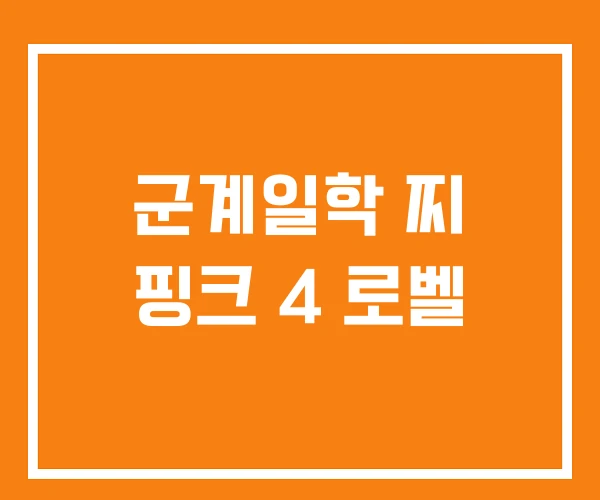군계일학 찌 핑크 4 로벨 군계일학 찌 핑크 4 로벨