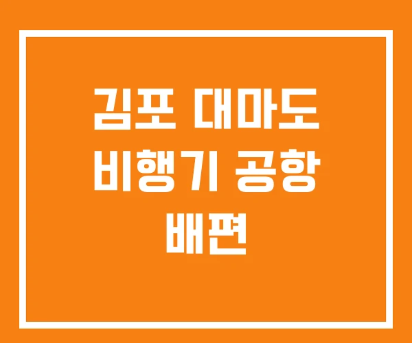 김포 대마도 비행기 공항 배편 김포 대마도 비행기 공항 배편