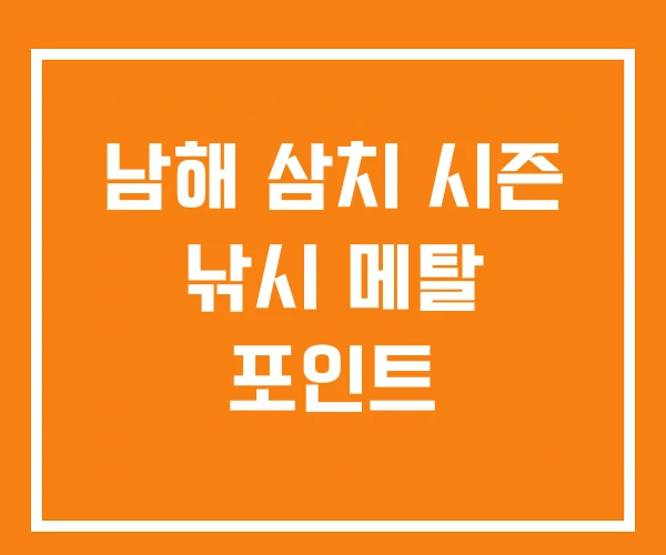 남해 삼치 시즌 낚시 메탈 포인트 남해 삼치 시즌 낚시 메탈 포인트