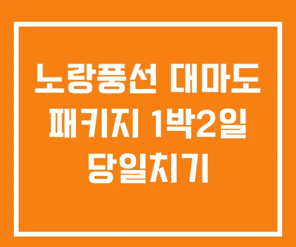노랑풍선 대마도 패키지 1박2일 당일치기 노랑풍선 대마도 패키지 1박2일 당일치기