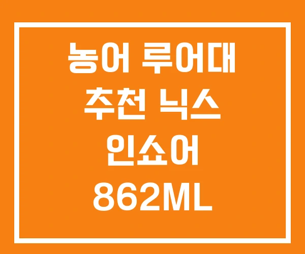 농어 루어대 추천 닉스 인쇼어 862ML