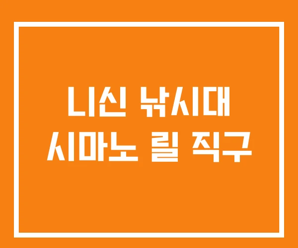니신 낚시대 시마노 릴 직구 니신 낚시대 시마노 릴 직구