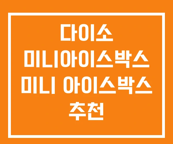 다이소 미니아이스박스 미니 아이스박스 추천 다이소 미니아이스박스 미니 아이스박스 추천