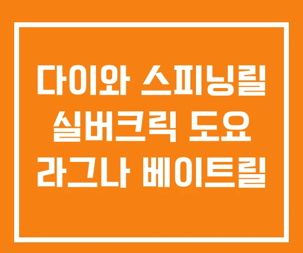 다이와 스피닝릴 실버크릭 도요 라그나 베이트릴 다이와 스피닝릴 실버크릭 도요 라그나 베이트릴