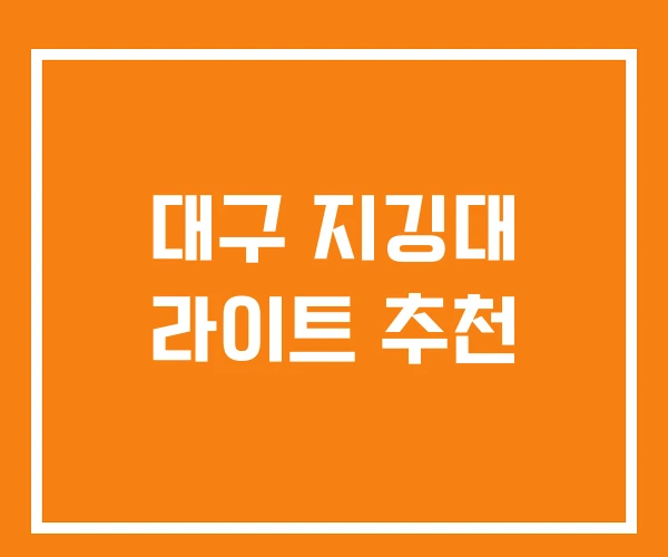 대구 지깅대 라이트 추천 대구 지깅대 라이트 추천