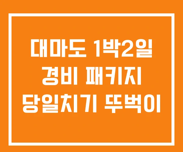 대마도 1박2일 경비 패키지 당일치기 뚜벅이 대마도 1박2일 경비 패키지 당일치기 뚜벅이