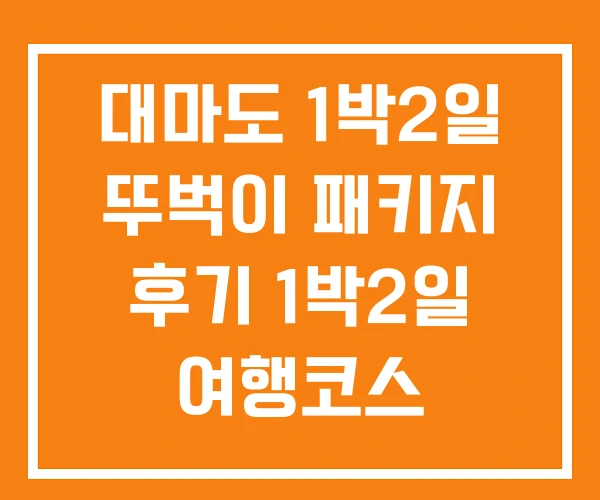 대마도 1박2일 뚜벅이 패키지 후기 1박2일 여행코스 대마도 1박2일 뚜벅이 패키지 후기 1박2일 여행코스