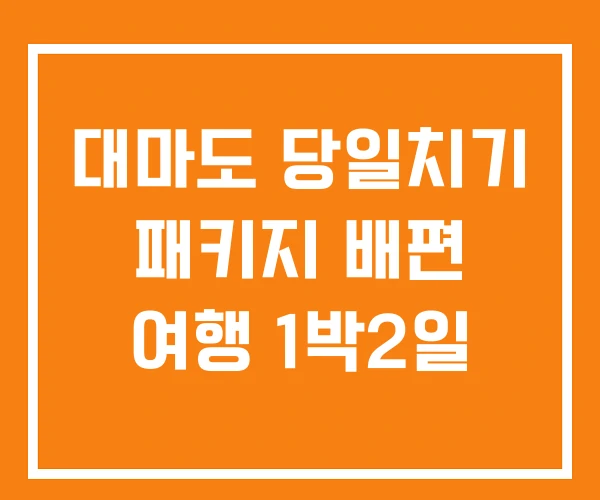 대마도 당일치기 패키지 배편 여행 1박2일 대마도 당일치기 패키지 배편 여행 1박2일