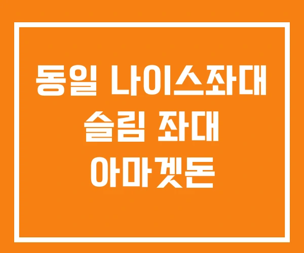 동일 나이스좌대 슬림 좌대 아마겟돈 동일 나이스좌대 슬림 좌대 아마겟돈