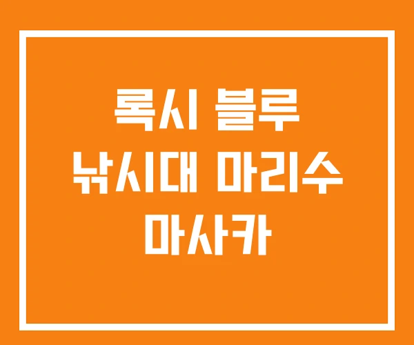 록시 블루 낚시대 마리수 마사카 록시 블루 낚시대 마리수 마사카