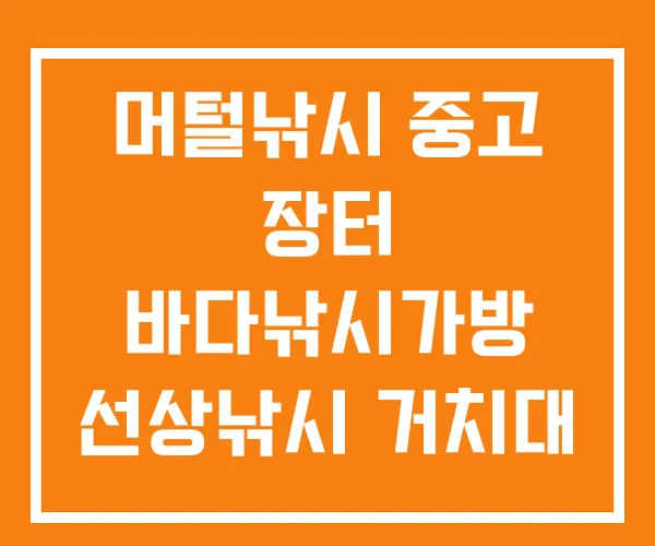 머털낚시 중고 장터 바다낚시가방 선상낚시 거치대 머털낚시 중고 장터 바다낚시가방 선상낚시 거치대