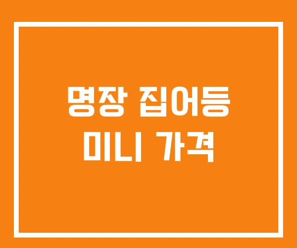명장 집어등 미니 가격