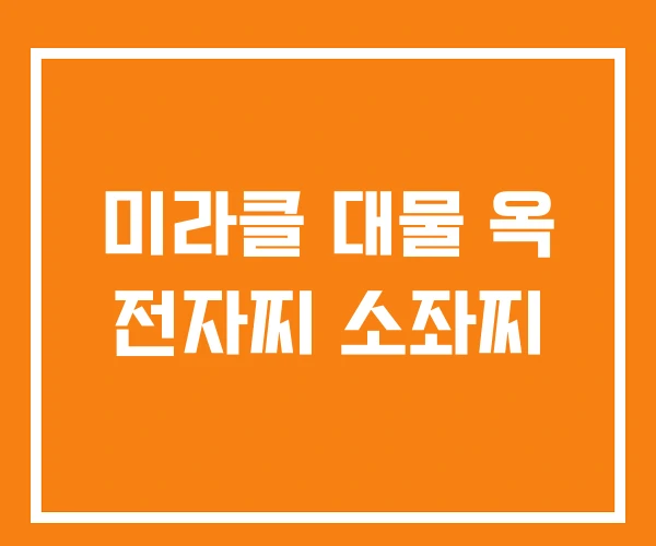 미라클 대물 옥 전자찌 소좌찌 미라클 대물 옥 전자찌 소좌찌