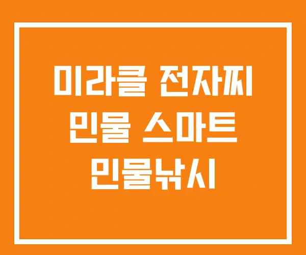 미라클 전자찌 민물 스마트 민물낚시 미라클 전자찌 민물 스마트 민물낚시