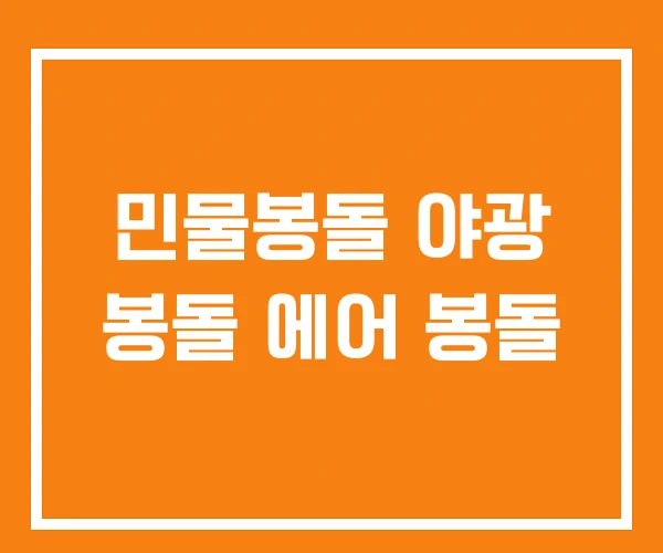 민물봉돌 야광 봉돌 에어 봉돌