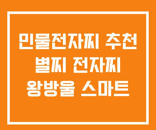 민물전자찌 추천 별찌 전자찌 왕방울 스마트