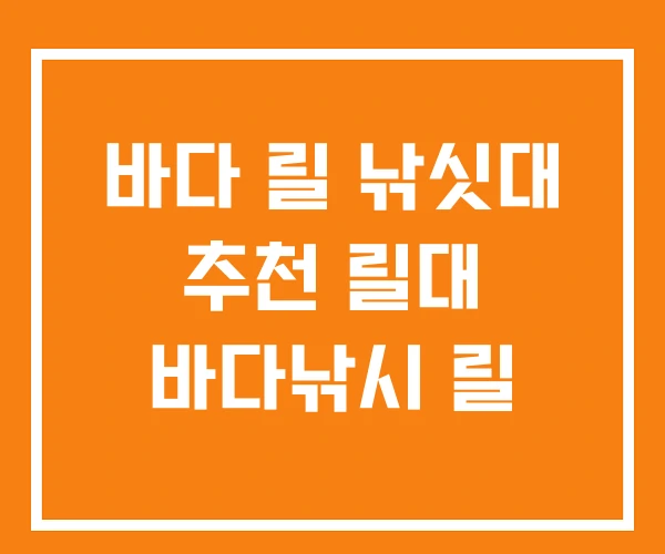 바다 릴 낚싯대 추천 릴대 바다낚시 릴 바다 릴 낚싯대 추천 릴대 바다낚시 릴