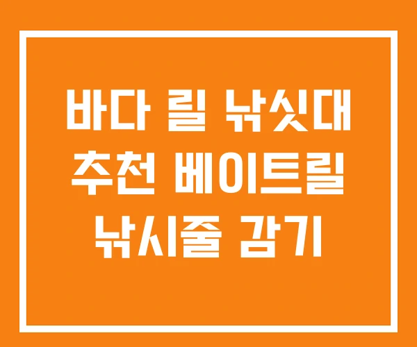 바다 릴 낚싯대 추천 베이트릴 낚시줄 감기 바다 릴 낚싯대 추천 베이트릴 낚시줄 감기