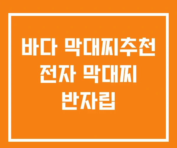 바다 막대찌추천 전자 막대찌 반자립 바다 막대찌추천 전자 막대찌 반자립
