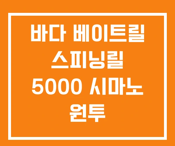 바다 베이트릴 스피닝릴 5000 시마노 원투 바다 베이트릴 스피닝릴 5000 시마노 원투