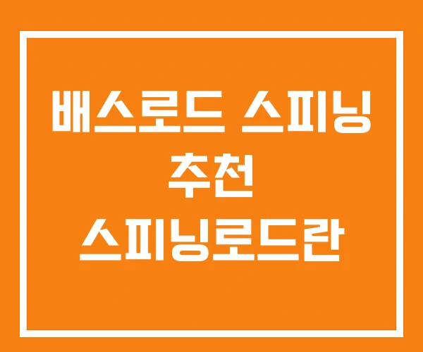배스로드 스피닝 추천 스피닝로드란 배스로드 스피닝 추천 스피닝로드란
