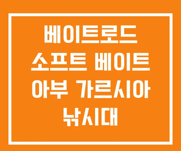 베이트로드 소프트 베이트 아부 가르시아 낚시대
