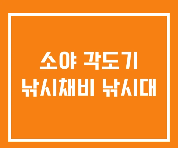 소야 각도기 낚시채비 낚시대 소야 각도기 낚시채비 낚시대