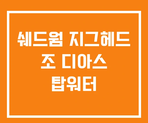 쉐드웜 지그헤드 조 디아스 탑워터