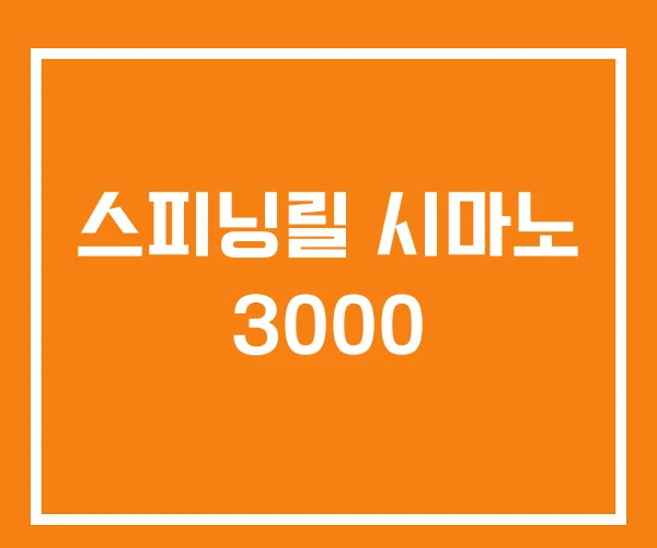 스피닝릴 시마노 3000
